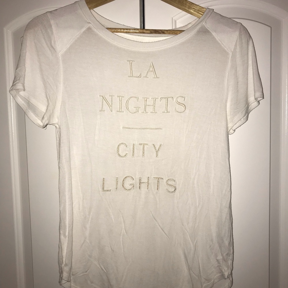 Hollister Graphic White Tee for Women